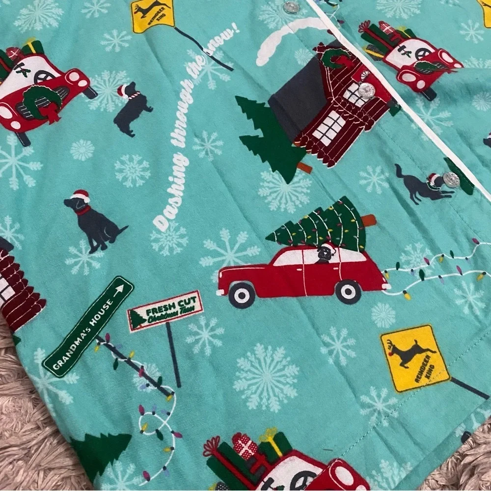 Dashing through the snow Christmas pajamas - Picture 2 of 3